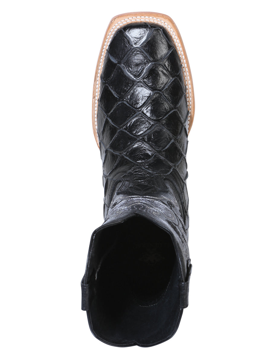 El General Rodeo Boot - Imit Pirarucu - Black 41792