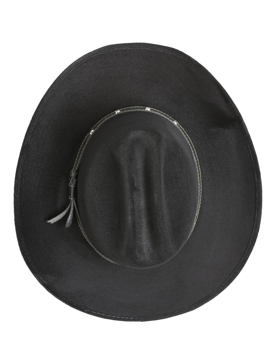 Sombrero occidental para niños El General Suede Negro 44243
