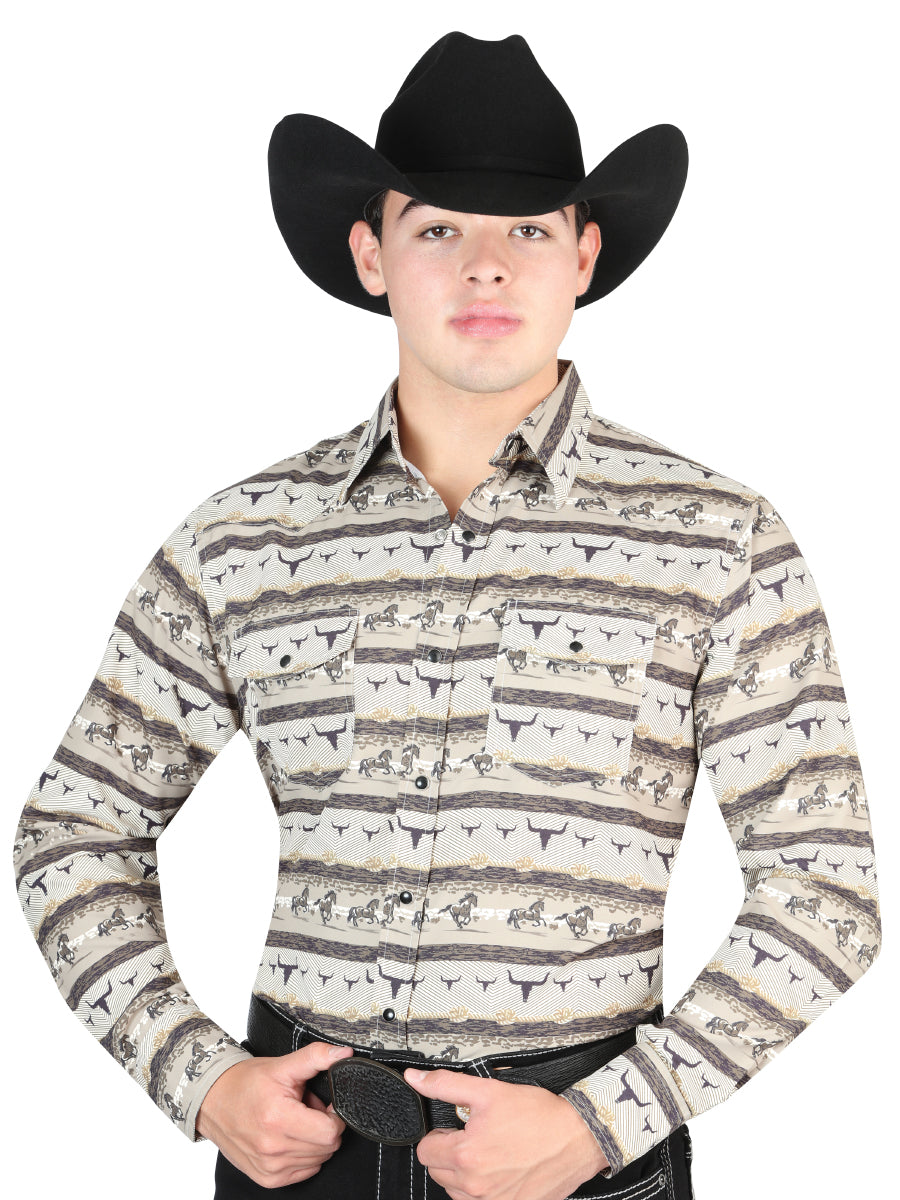 Camisa vaquera El General - Beige 44321