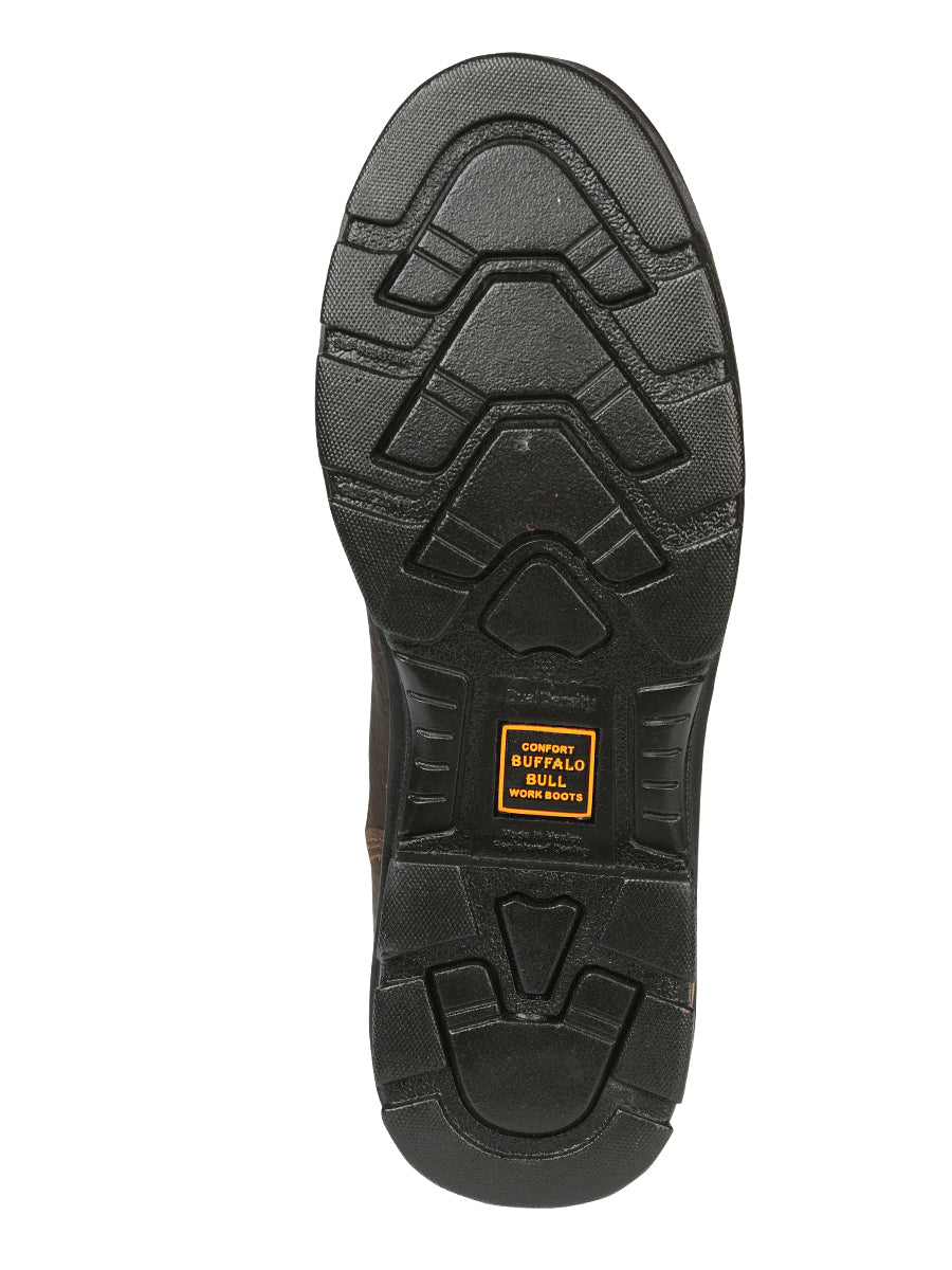Botas de trabajo Buffalo & Bull para hombre con puntera de piel bovina - Rino Moka 45260