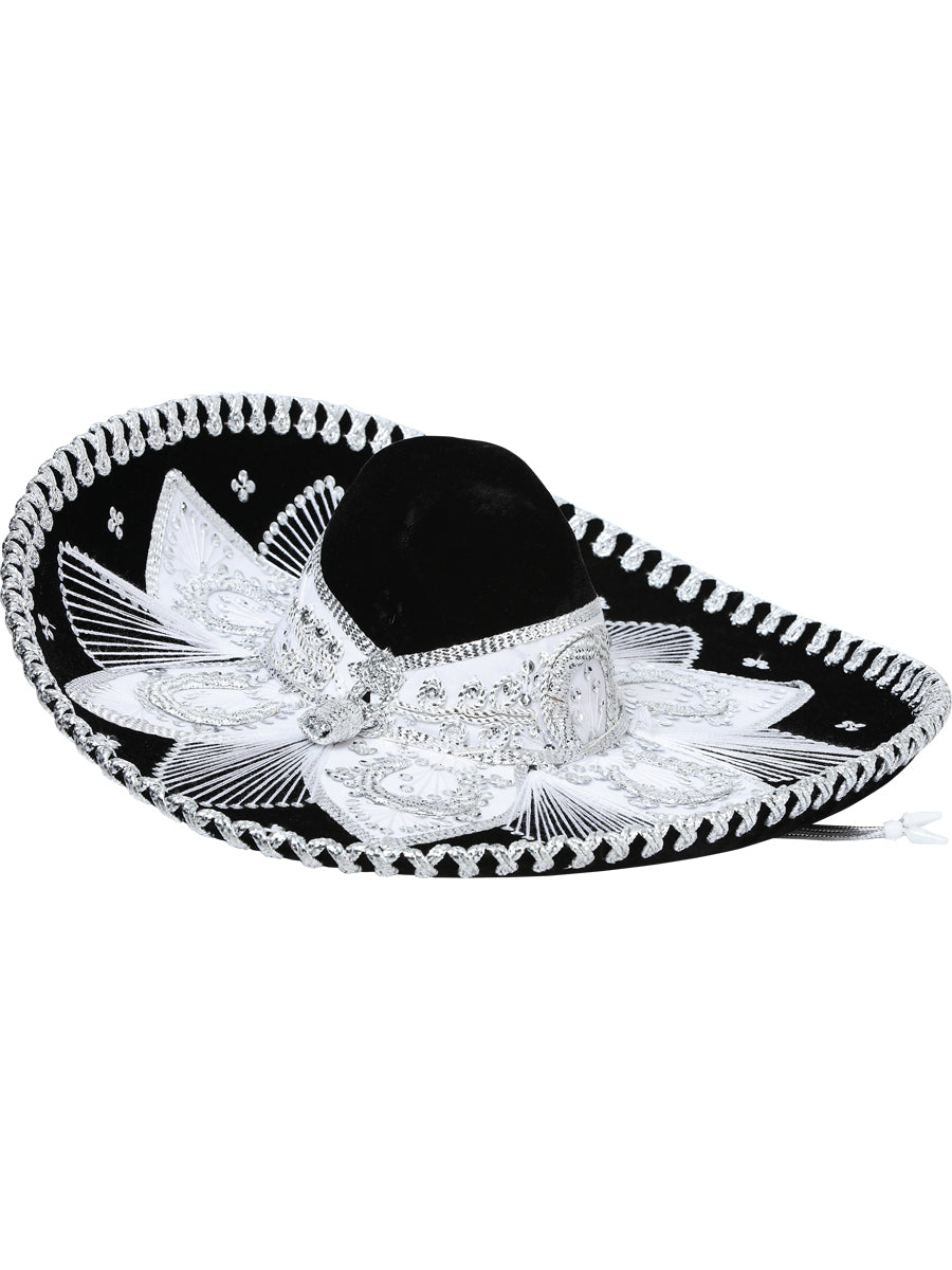 Adult Mexican Charro Hat Velvet Black/Silver 600207