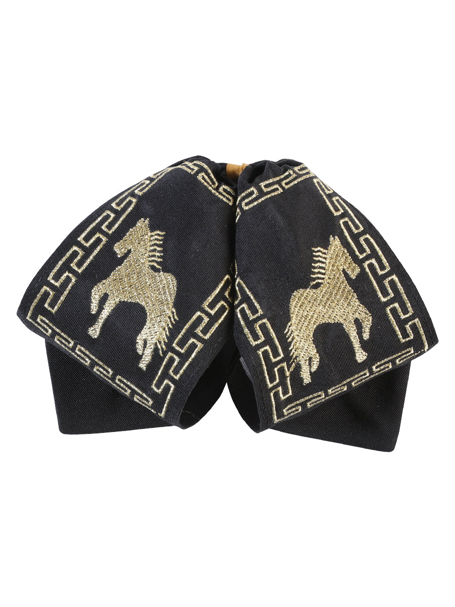 Adulto
Pajarita Charra Mexicana 100% Poliéster Negro/Dorado 601802