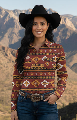 Women's Snap Button Shirt