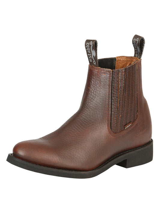 Establo Men’s Work Ankle Boot - Bull Fight Leather - Honey 22954