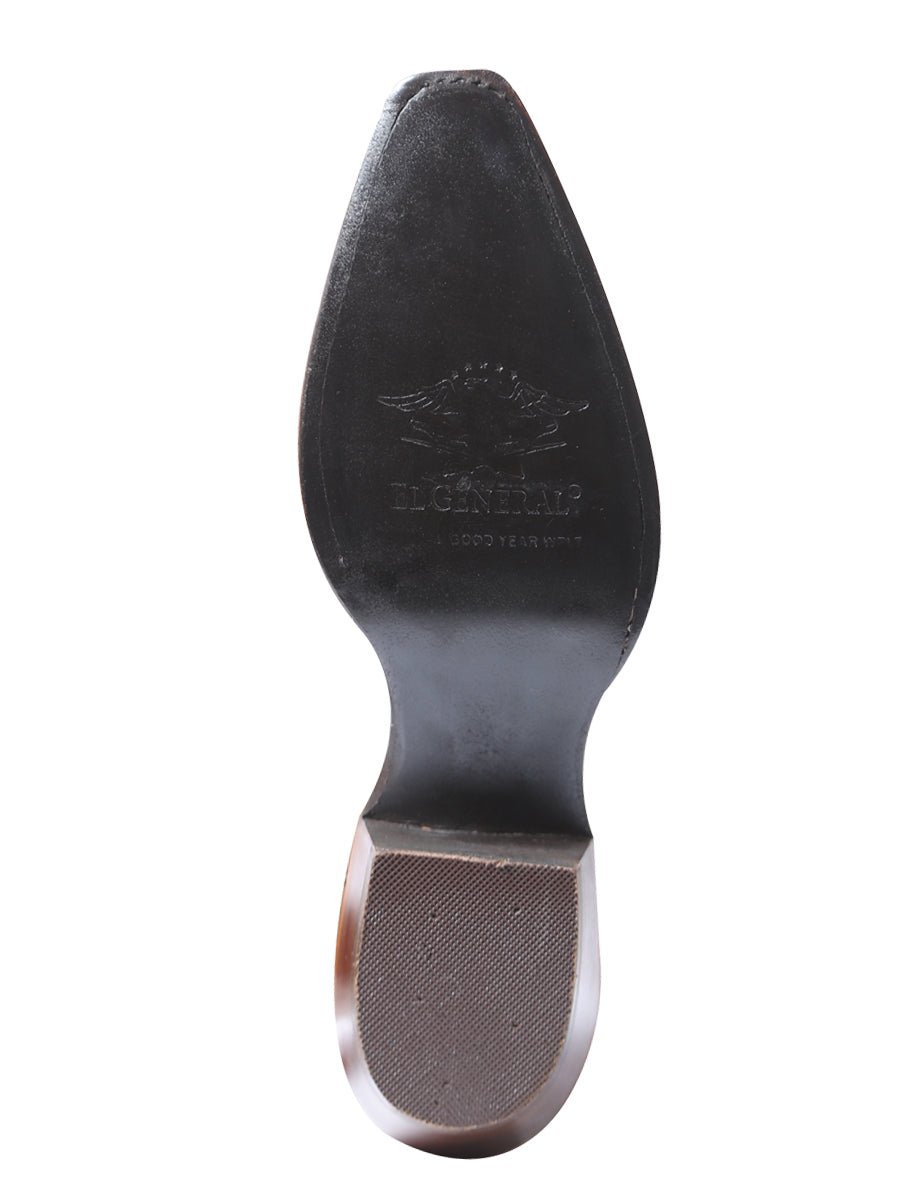 El General Rodeo Western Boot - Suede Brown 41789