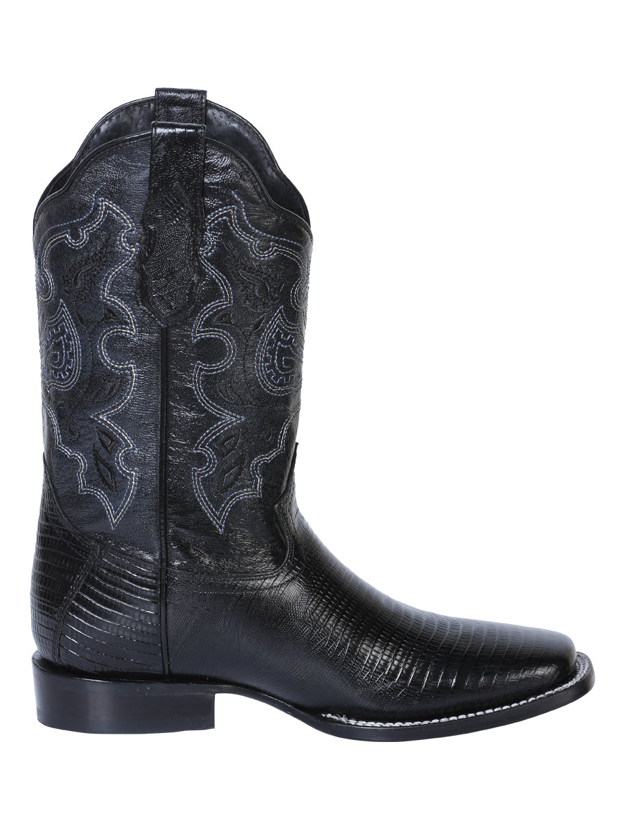 El General Men's Rodeo Boot - Imitation Lizard - Black 41904