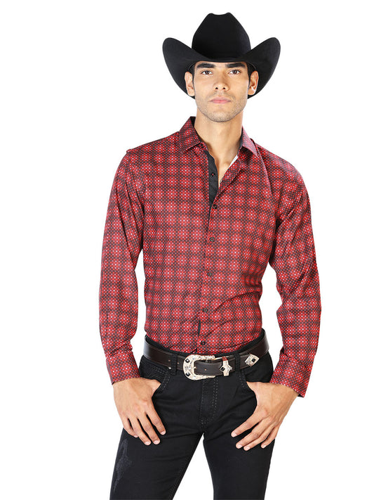 Red Casual Casual Long Sleeve  Shirt 43552