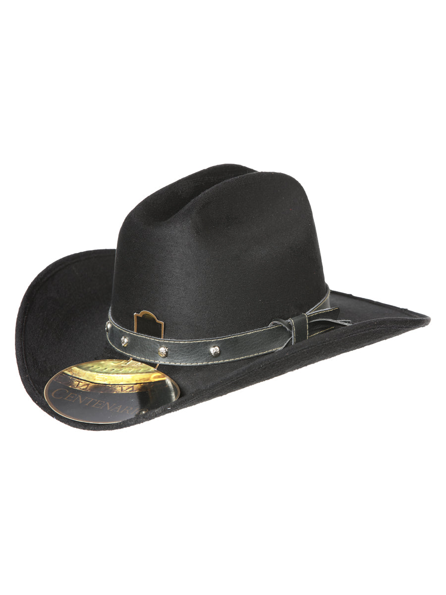 Sombrero occidental para niños El General Suede Negro 44243