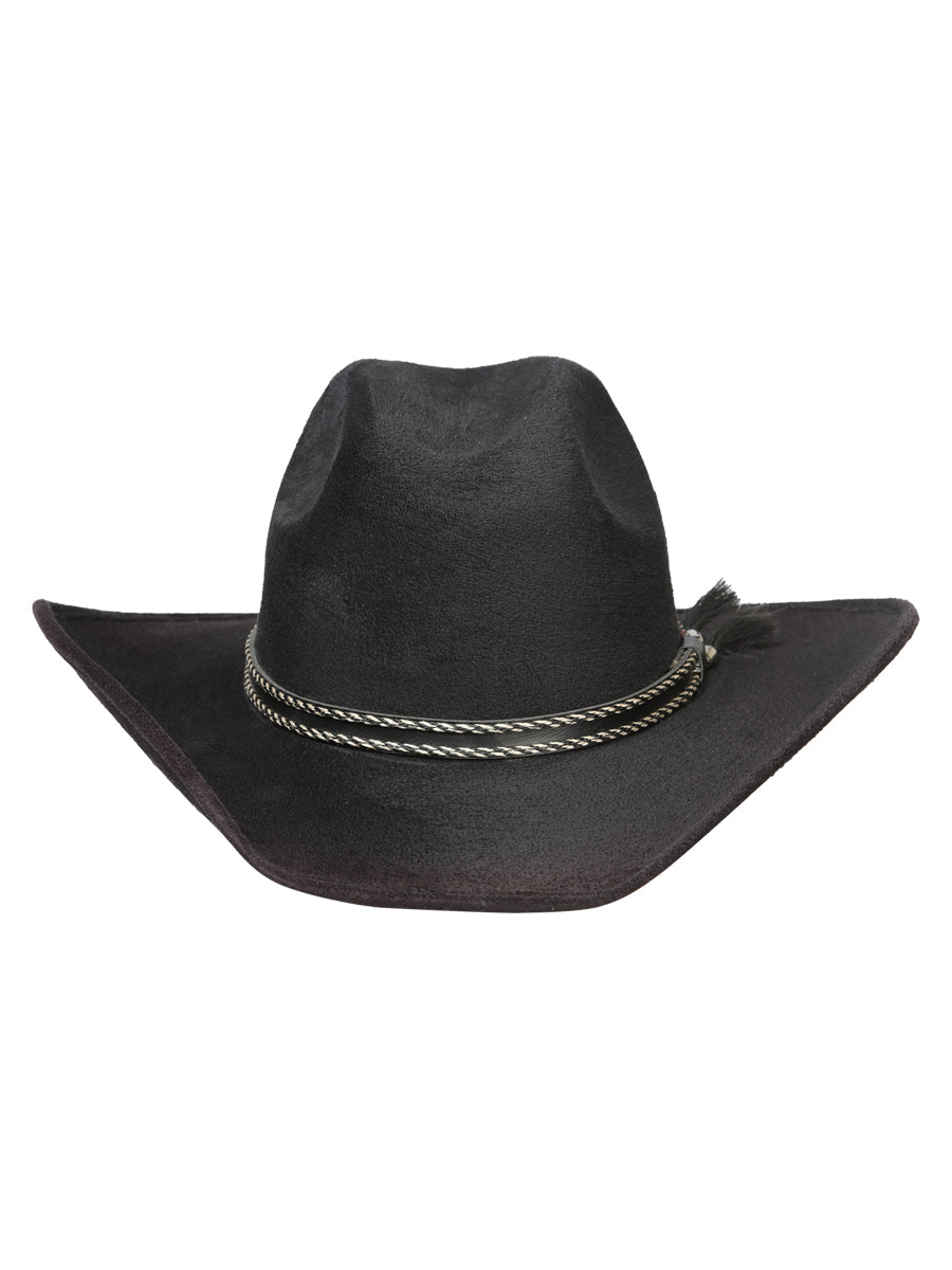 Sombrero occidental para niños El General Suede Negro 44243