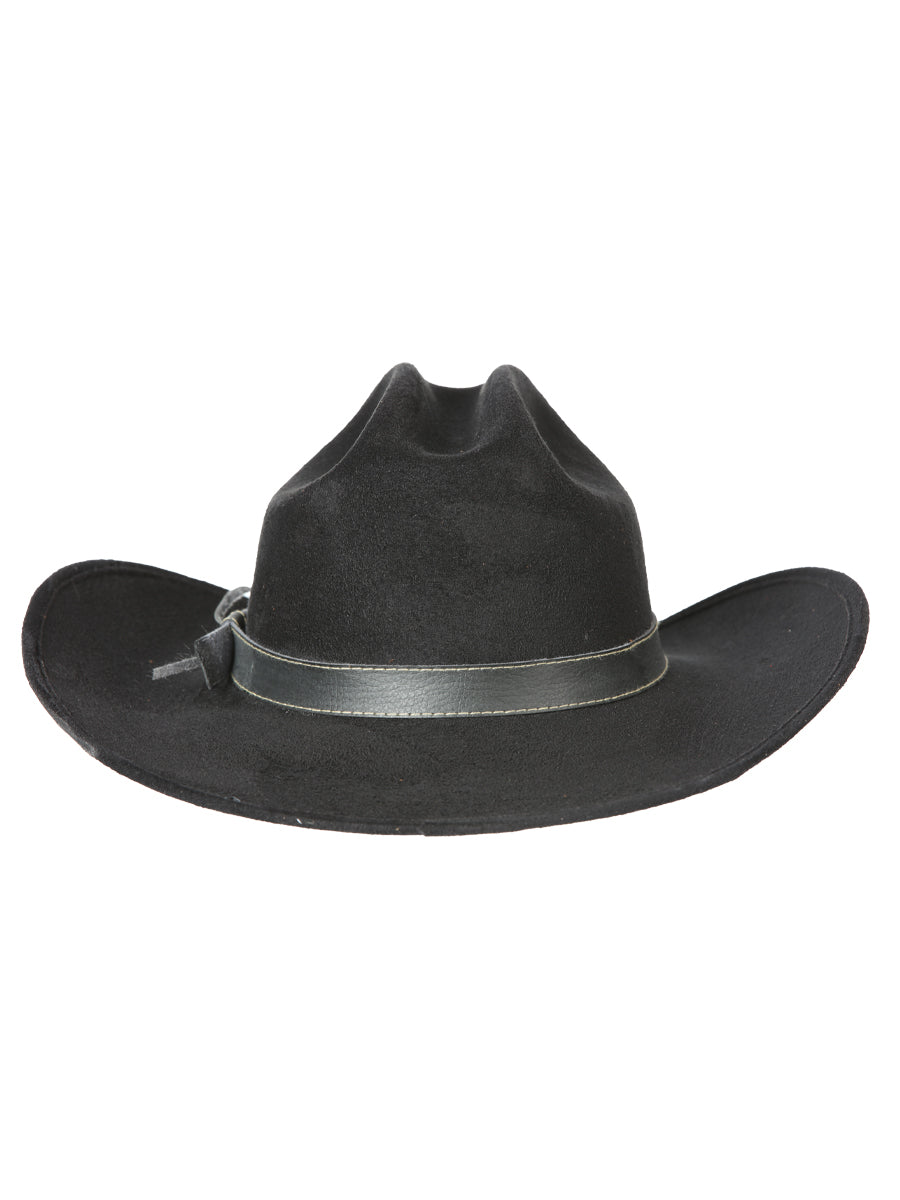 Sombrero occidental para niños El General Suede Negro 44243