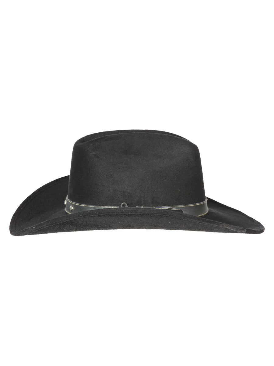 Sombrero occidental para niños El General Suede Negro 44243