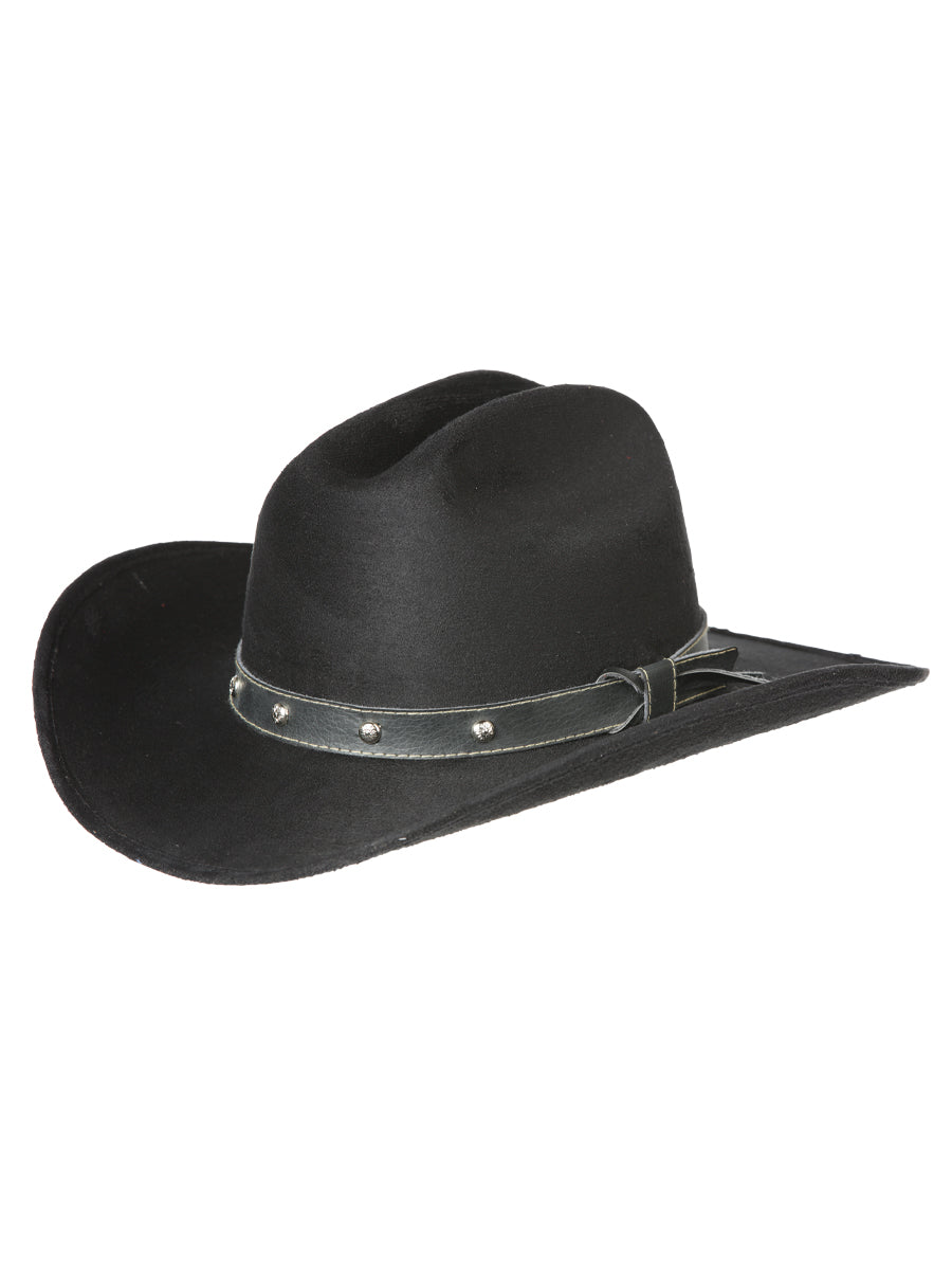Sombrero occidental para niños El General Suede Negro 44243