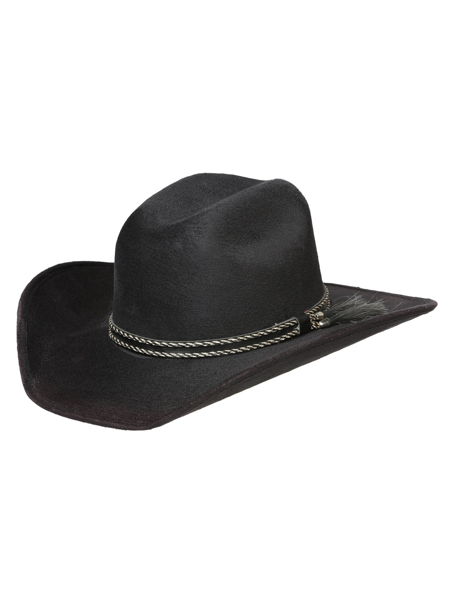 Sombrero occidental para niños El General Suede Negro 44247