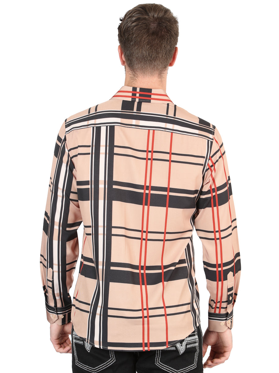 El General Khaki Casual Long-Sleeve Shirt 44599