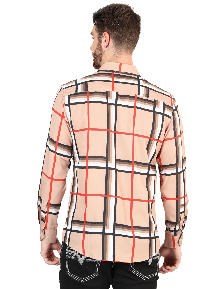 El General Khaki Casual Long-Sleeve Shirt 44604