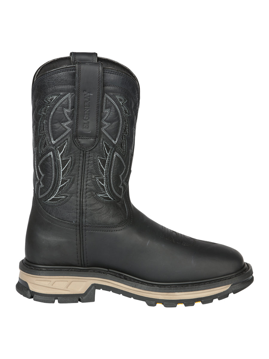 El General  Rodeo Work Boot - Crazy Black 44694