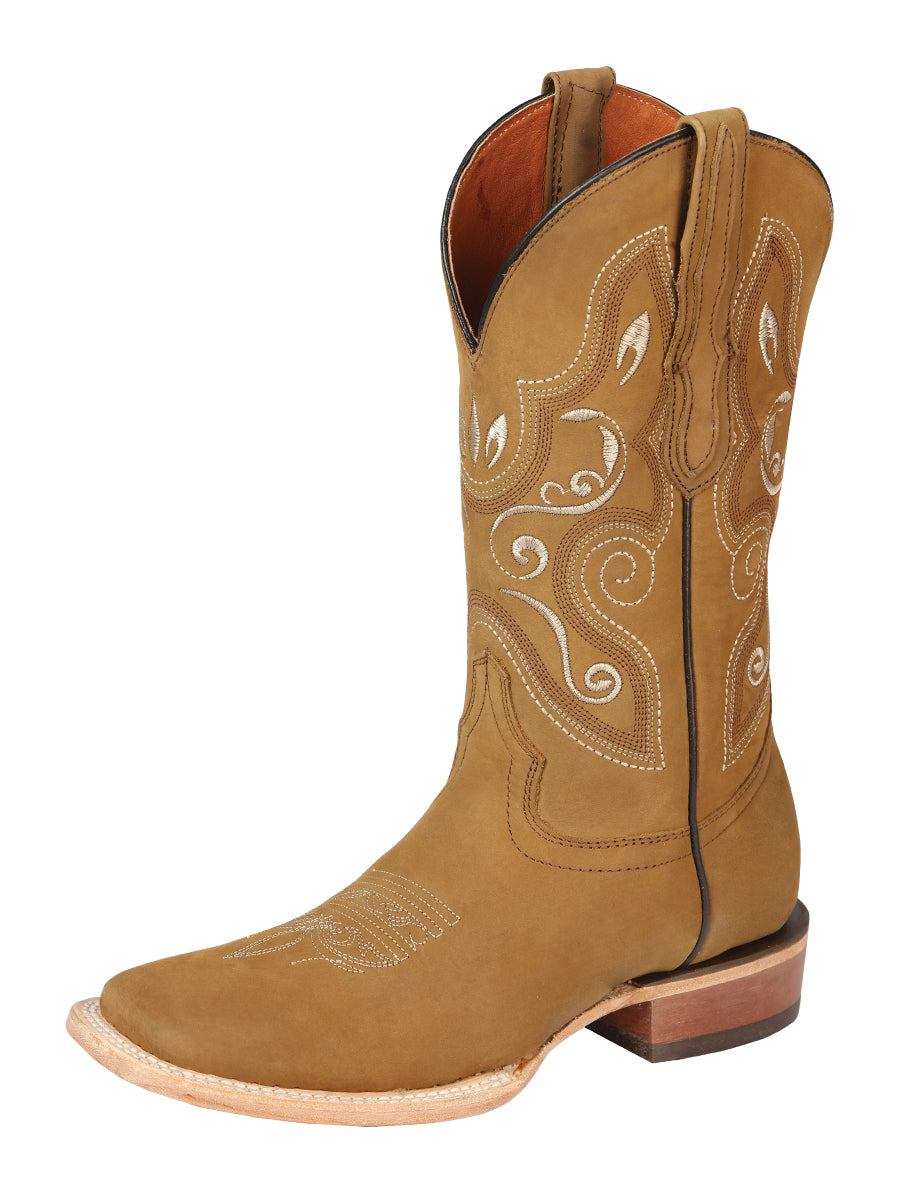 El General Women’s Rodeo Boots Oil Nubuck Leather - Honey

  44848