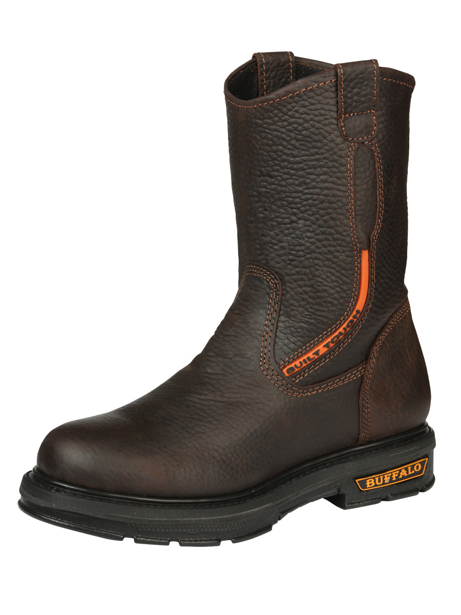Botas de trabajo Buffalo &amp; Bull para hombre con puntera de piel bovina - Rino Moka 45260
