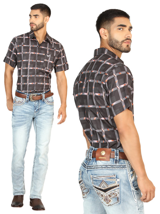 Centenario Men's Premium Denim Boot Cut Pants - Medium Blue  45533