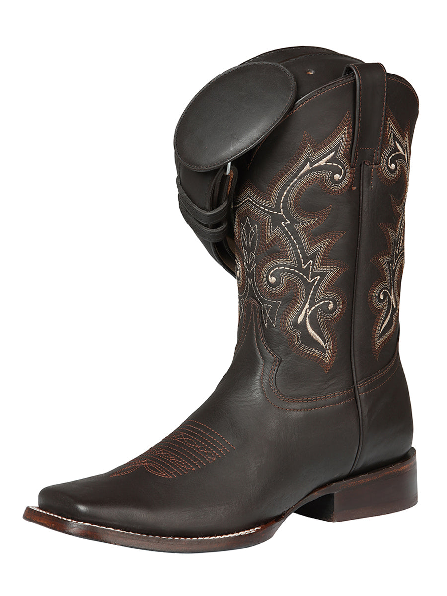 Rodeo Boot El Senor de los Cielos -  leathert Crazy -  Choco  124067