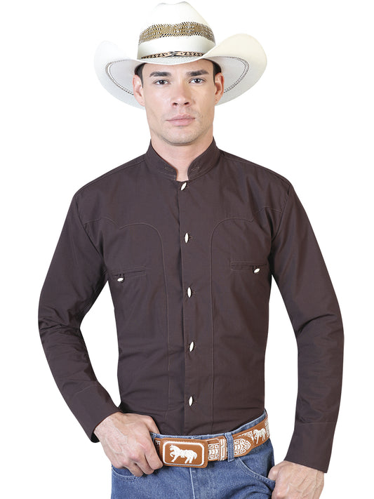 Brown Charro Long Sleeve Shirt 124911
