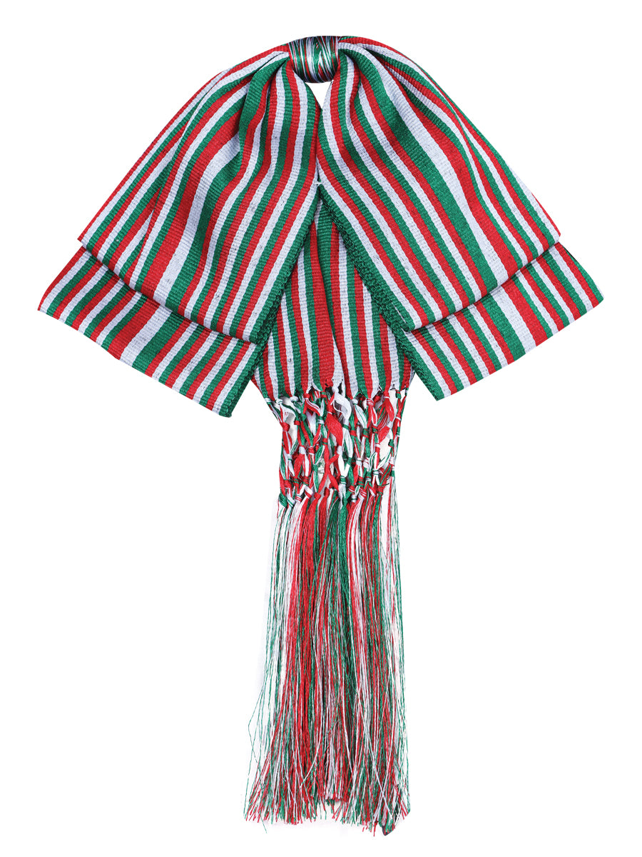 Mexican Charro Bow Tie 85% Articela, 15% Polyester Tricolor  601334