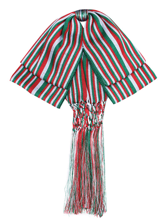 Mexican Charro Bow Tie 85% Articela, 15% Polyester Tricolor  601334