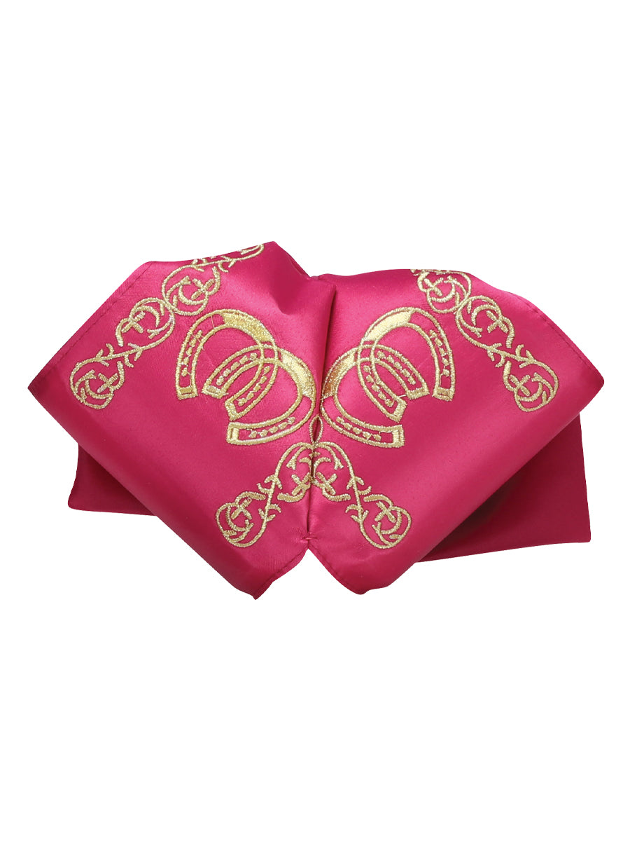 Adulto
 Pajarita Charra Mexicana 100% Poliéster Fucsia/Dorado 601597