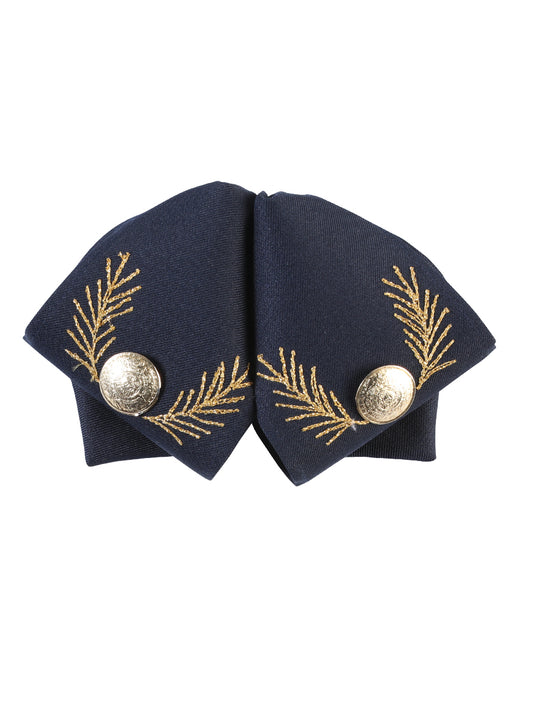 Adulto
 Pajarita Charra Mexicana 100% Poliéster Azul Marino/Dorado 601782