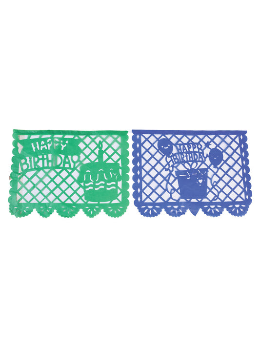 Papel Picado Decorativo Feliz Cumpleaños Multicolor 601853