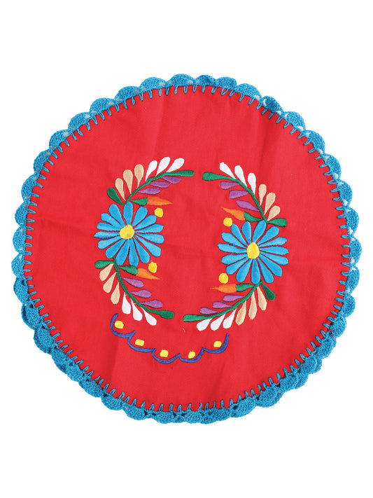 Artisanal Embroidered Tortilla Warmer 100% Cotton 603150
