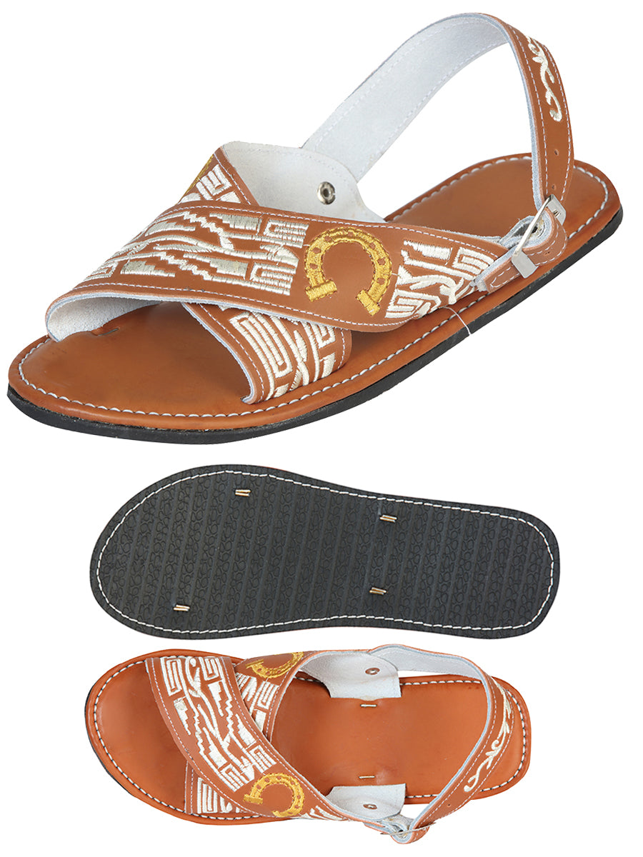 Sandalias Artesanales Mexicanas 50% Piel, 50% Sintético Natural 603789
