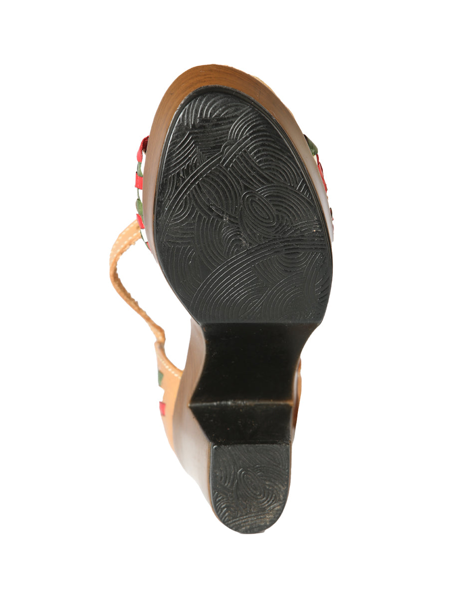 Sandalias Artesanales Mexicanas Piel Tricolor 603941