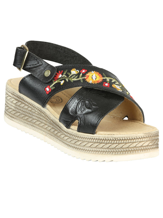 Mexican Artisanal Sandals Leather Honey 604022