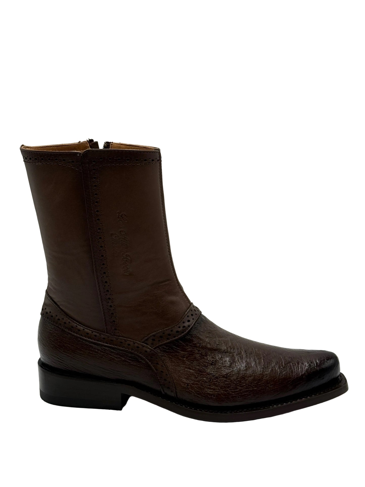 Los Altos low shaft Milan  toe smooth ostrich 78B19716 faded brown