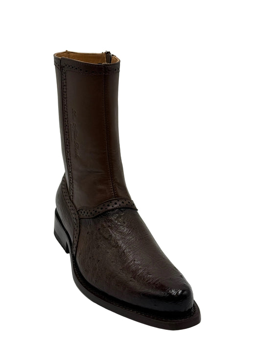 Los Altos low shaft Milan  toe smooth ostrich 78B19716 faded brown