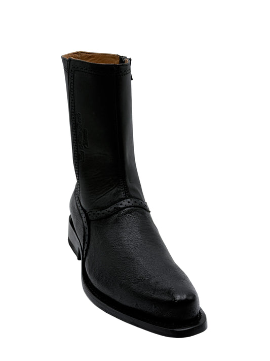 Los Altos low shaft Milan  toe smooth ostrich black 78B19705