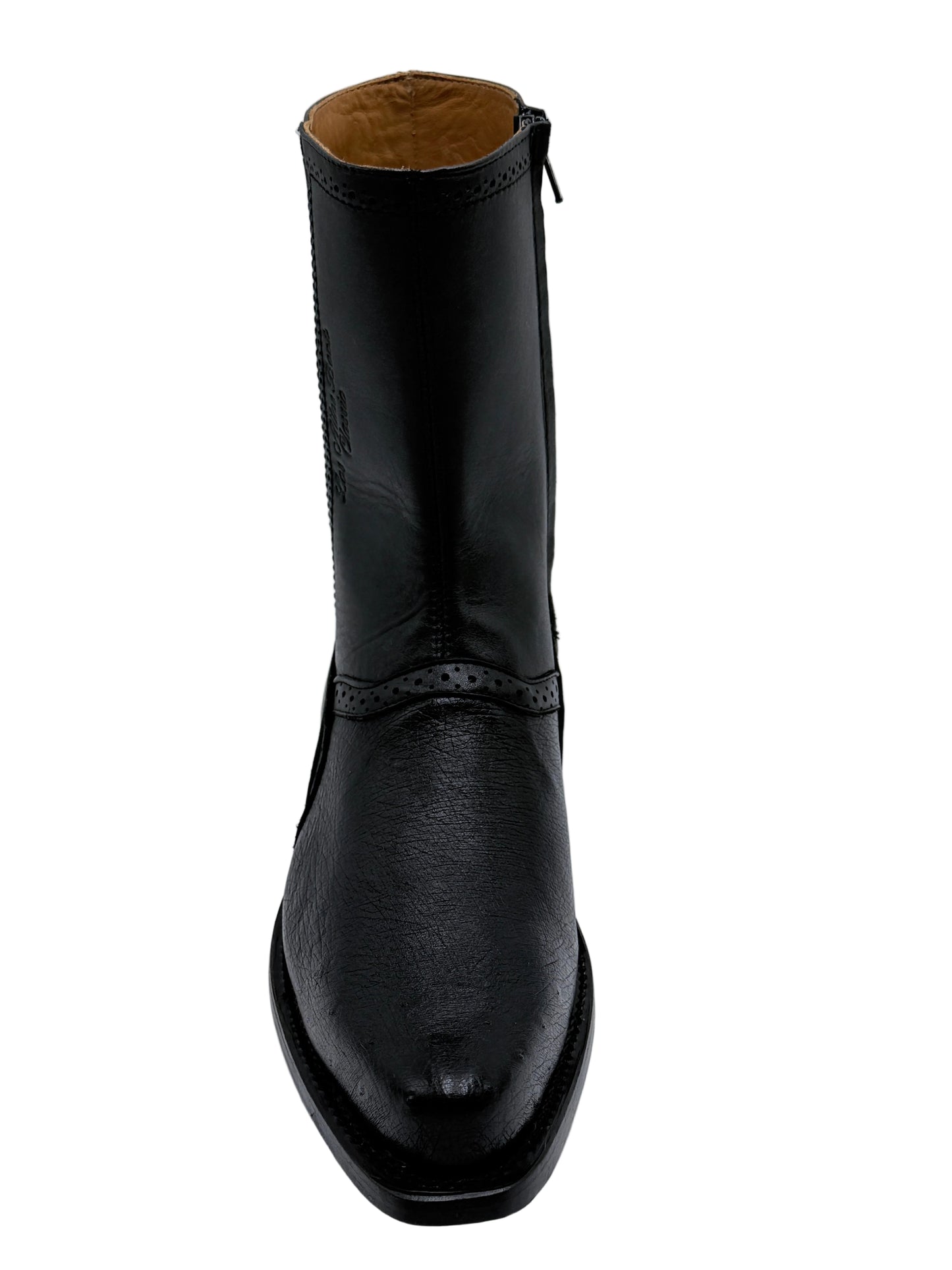 Los Altos low shaft Milan  toe smooth ostrich black 78B19705